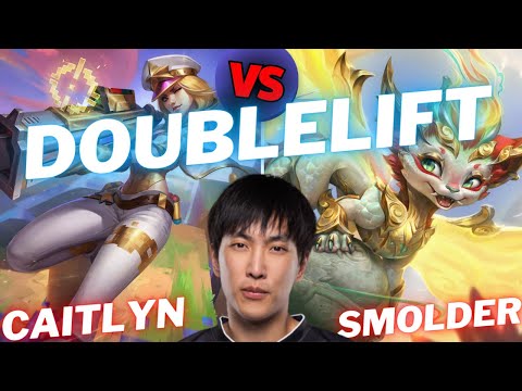 DOUBLELIFT | CAITLYN VS SMOLDER | ADC GAMEPLAY | Patch 15.20 / Season 15 | #LeagueofLegends