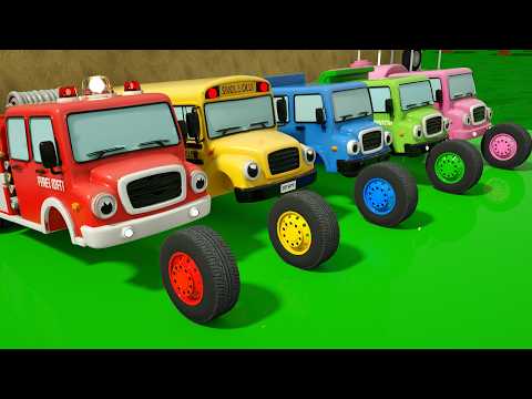 Super Simple Songs - Baby shark+Finger Family and others - find the right wheel-Baby Nursery Rhymes