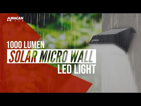 Quick Look & Features: 1000 Lumen Solar Micro Wall LED Light (item #8570)