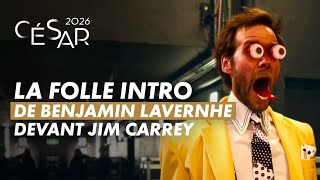 Aux César, l’intro magistrale de Benjamin Lavernhe devant les yeux de Jim Carrey - César 2026