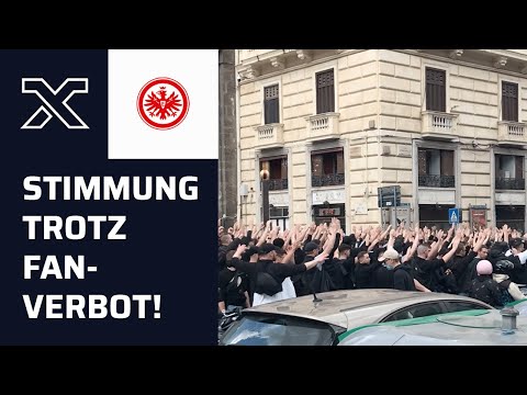 Großer Frankfurt-Marsch überrascht Polizei in Neapel | SSC Neapel - Eintracht Frankfurt