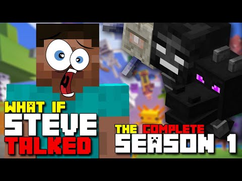The COMPLETE SEASON 1 - "What if Steve Talked in Minecraft?" First Season (Parody)