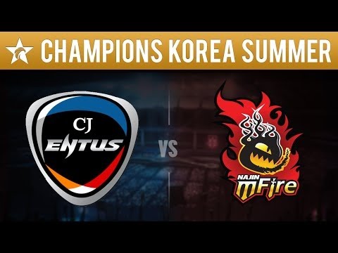 CJ Entus vs NaJin e mFire - League Of Legends W9D1 LCK Summer 2015 Game 1