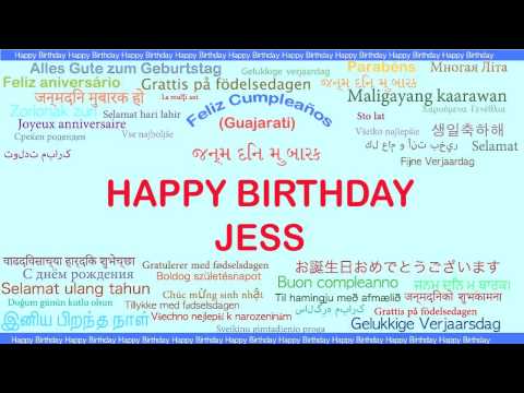 Jess   Languages Idiomas - Happy Birthday