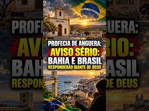 PROFECIA DE ANGUERA: AVISO SÉRIO:  BAHIA E BRASIL SESPONDERÃO DIANTE DE DEUS