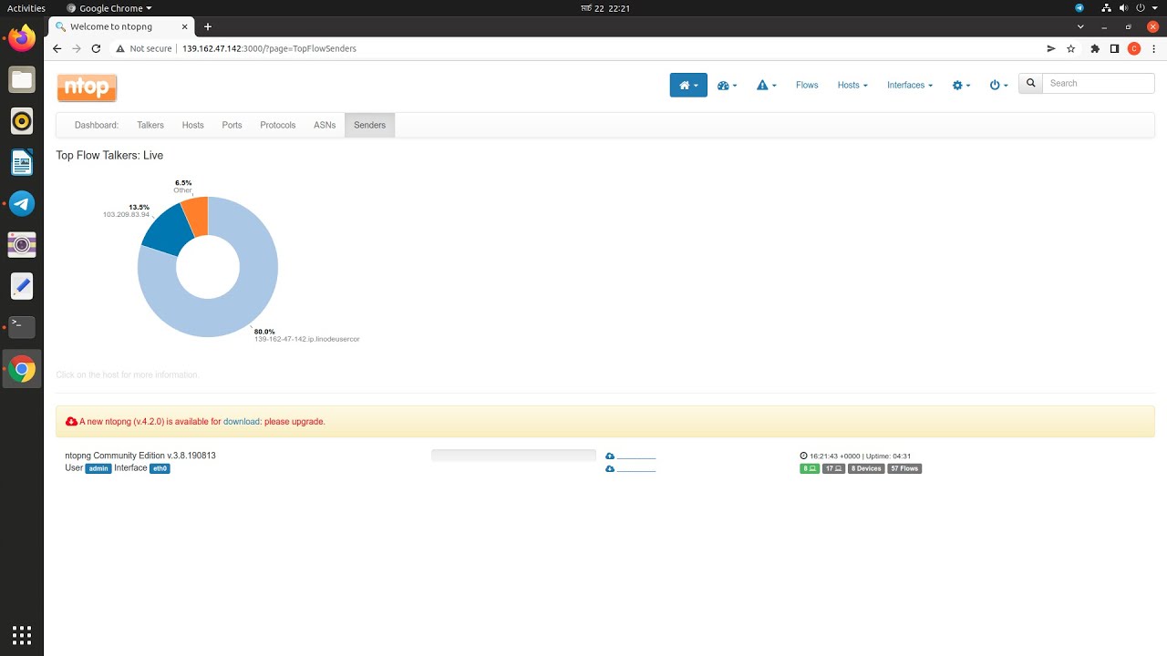 Install Ntopng Application on Any Linux Server