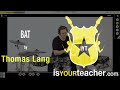 THOMAS LANG plays BAT on isYOURteacher App ...