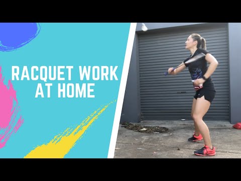 RACKET AND FOOTWORK SESSION Home Workout | Beginners + Advanced