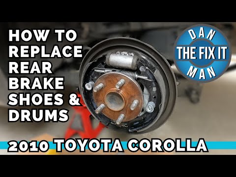 2009 - 2017 Toyota Corolla LE Rear Brakes! How To Replace Rear Drum Brakes! Brake Shoes! Easy DIY!!!