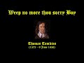 Weep no more thou sorry Boy. Thomas Tomkins. King's Singers