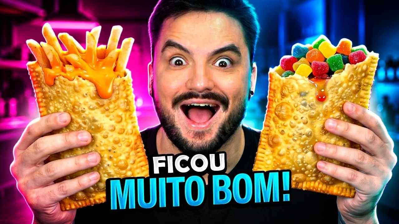 PROVAMOS COMIDAS EM PASTEL QUE NUNCA FORAM PASTEL ANTES!