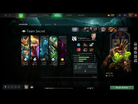 dota2core topson Bristleback - Secret vs OG - EPIC league