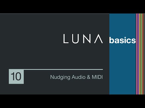 LUNA Basics - Nudging Audio, MIDI, & More