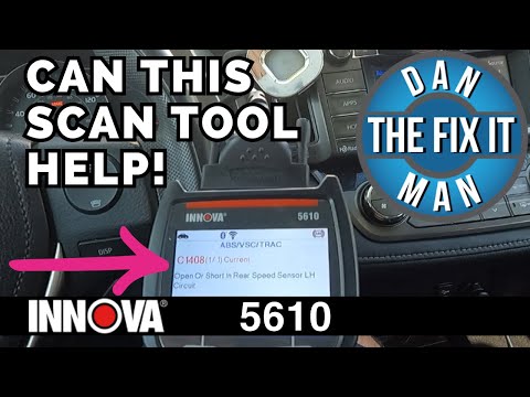 INNOVA 5610 Car Scan Tool - Toyota RAV4 ABS VSC TRAC AWD Wheel Speed Sensor Replacement - EASY DIY!