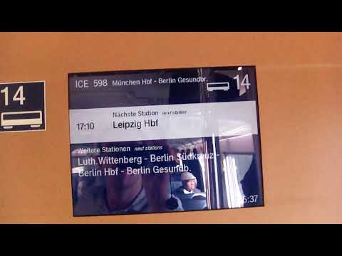 ICE 598 Erfurt hbf Ausfahrt ICE Erfurt hbf Leipzig hbf ICE SFS