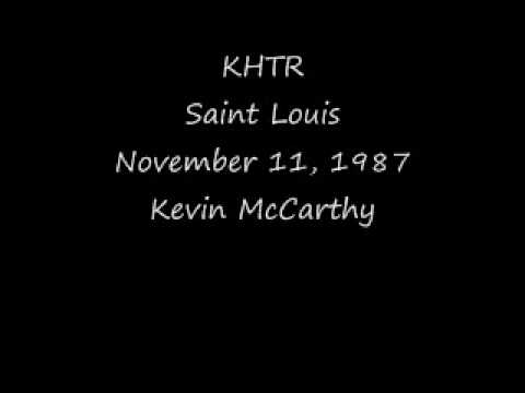 KHTR Saint Louis November 11, 1987 Kevin McCarthy.wmv