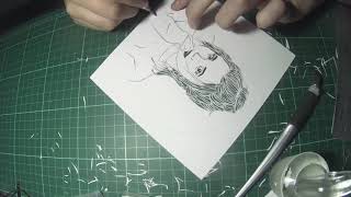 Papercutting ANNA CAY | Papercut art by Angel Tankeko