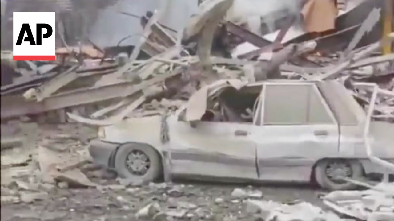 Video | Iran state TV shows damage in Isfahan after US and Israel strike