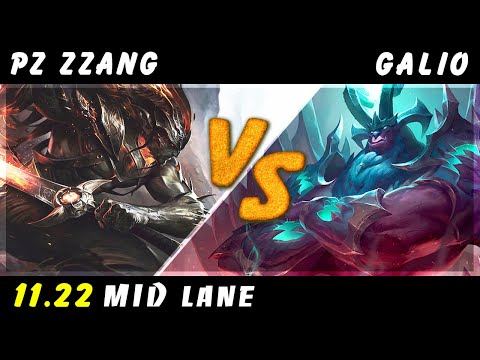 Pz Zzang - Yasuo vs Galio MID Patch 11.22 - Yasuo Gameplay