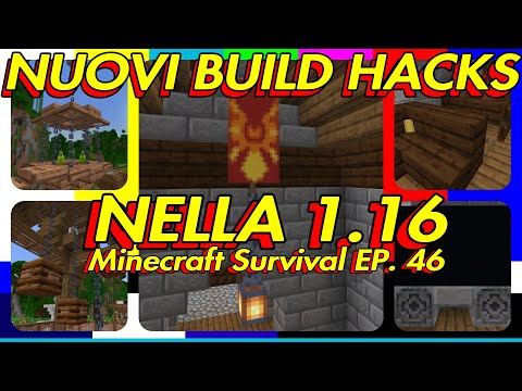 ALTRI BUILD HACK E DECORAZIONI NELLA 1.16| MINECRAFT SURVIVAL ITA EP.46 | MCPE Bedrock PS4 ITA