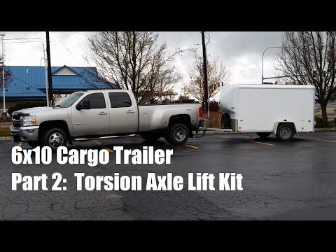 6x10 Cargo Trailer Upgrades - Part 2: Dexter Torsion Axle Lift Kit