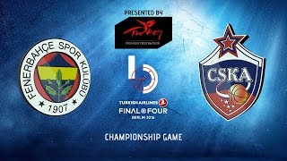 EuroLeague - CSKA Moscou - Fenerbahce Istanbul - Nando De Colo - Milos Teodosic