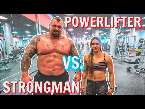 Strongman VS Powerlifter Ft Stefi Cohen