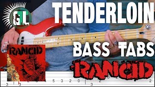 Rancid - Tenderloin | Bass Cover With Tabs in the Video