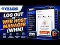 Log Out Of Web Host Manager WHM