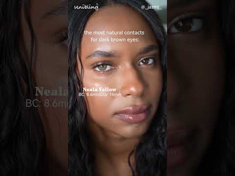 New Eye Colors! Watch Me Try On Different Lenses 💫#unibling #coloredcontacts  #shorts
