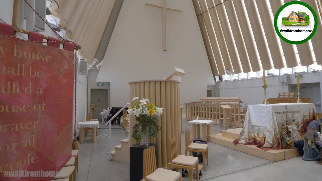 Embark on a virtual tour around the iconic Cardboard Cathedral