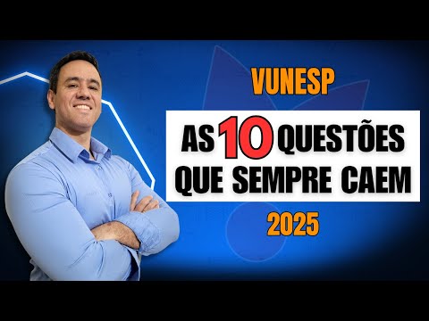 The 10 math questions that always appear on the Vunesp exam.
