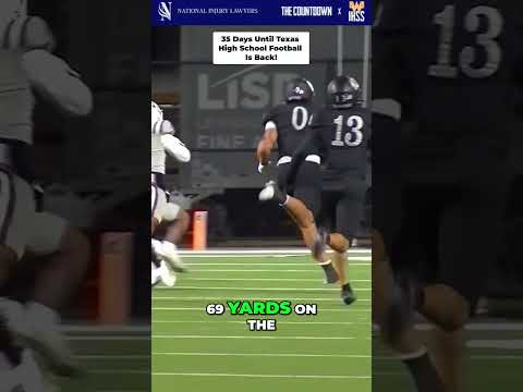 Posting 1 play every day until Texas High School Football is back! 35 Days left!