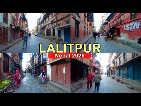 🇳🇵LALITPUR City WINTER Season Morning Hour Walking Tour Sankhamul to Patan Durbar Square 2026 Nepal
