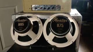 Video thumbnail for Avatar Speakers M65-H75 guitar speaker demo. Made in UK by Fane by avatarspeakers