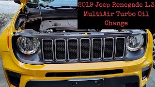 2019 Jeep Renegade 1.3 MultiAir Turbo Oil Change