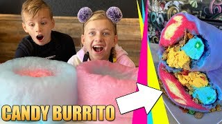 Behind the Scenes: How to Make Cotton Candy Burrito - Creamberry Las Vegas