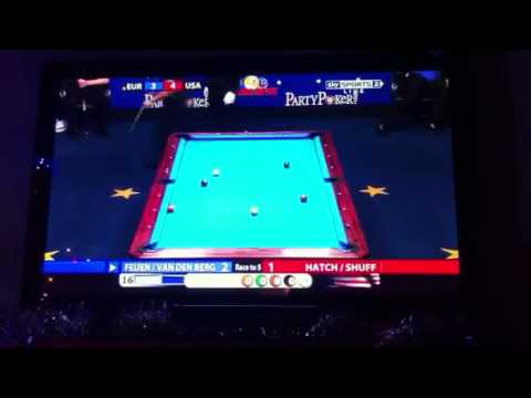 Nick Van Den Berg - Mosconi Cup 2012 - Best Shot Ever!