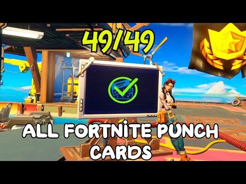 ALL FORTNITE PUNCH CARDS