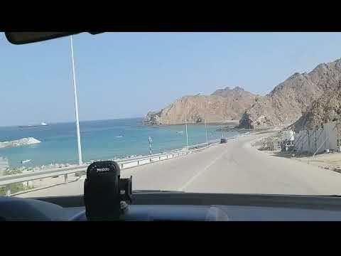 Oman amazing beach road side view#shorts