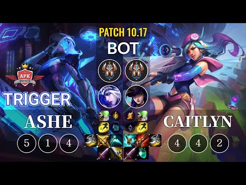 APK Trigger Ashe vs Caitlyn Bot - KR Patch 10.17