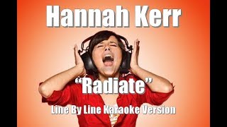 Hannah Kerr &quot;Radiate&quot; BackDrop Christian Karaoke