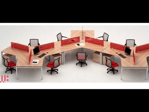 20 mẫu Modul bàn làm việc đẹp , hiện đại cho văn phòng