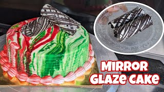 Mirror glaze cake | Only 3 ingredients Mirror Glaze Cake | Easy Chocolate Garnish No gelatin No Agar