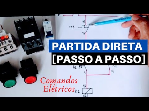 PARTIDA DIRETA [Passo a Passo] | Na Prática | Aprenda COMANDOS ELÉTRICOS