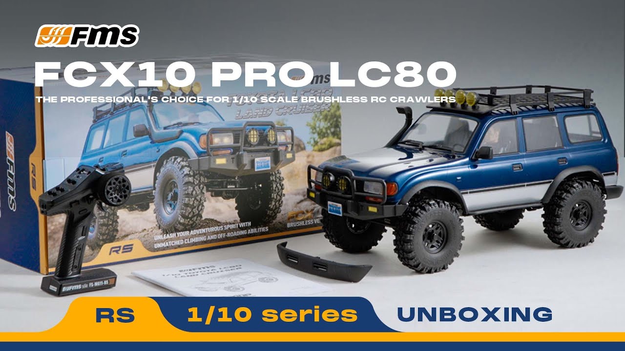 1:10 Brushless LC80 RC Crawler | 325mm Wheelbase | FMS