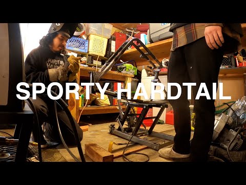 Martin hardtails his Sportster!