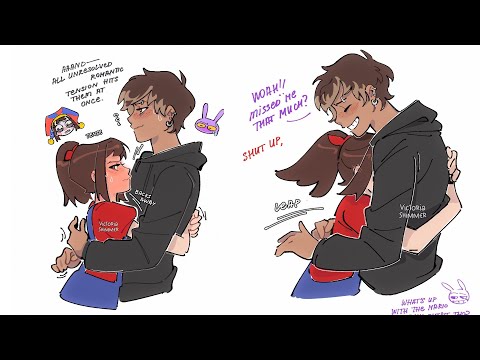 Jax And Pomni As Humans! The Amazing Digital Circus Comic Dub 