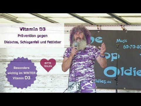 Robert Franz: Vorträge: Vitamin D3-PRÄVENTION gegen Diabetes, Schlaganfall und Fettleber