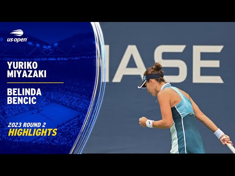 Yuriko Miyazaki vs. Belinda Bencic Highlights | 2023 US Open Round 2